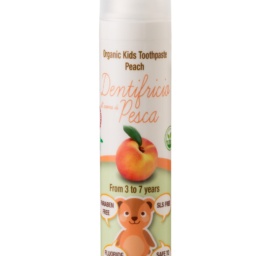 Органическая зубная паста AZETABIO с вкуcом персика для детей в возрасте 3-7 лет