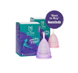 Менструальная чаша BeYou из очень мягкого медицинского силикона, размер СРЕДНИЙ
