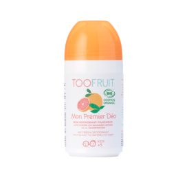 TOOFRUIT органический защитный дезодорант-ролл для детей с мятой и грейпфрутом, 50 мл
