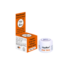 HAYMAX Aloe Vera 100% натуральный и органический бальзам для профилактики сенной лихорадки, аллергии на животных и пыль, 5 мл