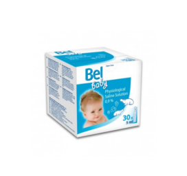 Физиологический раствор Bel Baby для чистки глаз и носа и для использования с ингаляторами, 30 шт