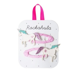 Детские заколки для волос Rockahula с мотивом единорога, 2 шт.