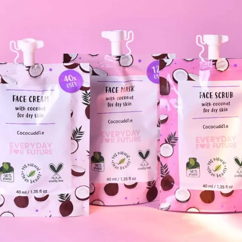 Маска для лица с эффектом смягчения и увлажнения VERYDAY FOR FUTURE Cococuddle для очень сухой кожи с маслами семян подсолнечника, касторовым и кокосовым маслом, 40 мл. — изображение 4