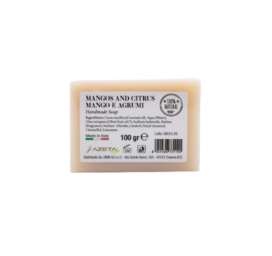 Органическое питательное масляное мыло для младенцев AZETABIO с ароматом манго и цитрусовых, 100 г