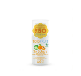 Органический солнцезащитный крем TOOFRUIT SPF50 для детей с минеральными фильтрами и ароматом абрикоса, 30 мл