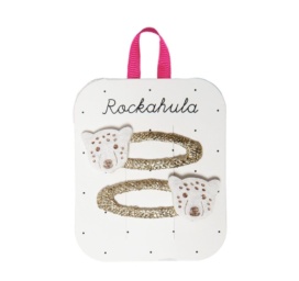 Заколки для волос Rockahula Kids Lily Leopard с леопардовым принтом, 2 шт.