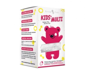 FORMULA VITALE Kids+MULTI жевательные витамины в форме мишек с клубничным вкусом, 60 шт.