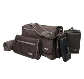 BBLÜV ультра сумка для подгузников с пеленальным матрасиком, одеялом и другими аксессуарами, цвет угольный