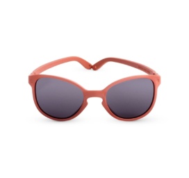 Солнцезащитные очки KIETLA Wazz с безвинтовой конструкцией и 100% небьющейся оправой, обеспечивающие высокую защиту категории 3 для детей в возрасте от 1 до 2 лет, оттенок ТЕРРАКОТА.