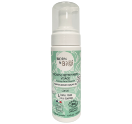 Очищающая пенка BORN TO BIO с миндальным маслом и маслом арганы для нормальной кожи, 150 мл
