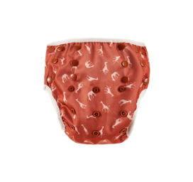 Плавательный подгузник Happy Bear Diapers регулируемого размера 4-15 кг, с рисунком «Саванна»