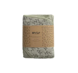 Капюшонное мягкое махровое полотенце NATRUBA, оттенок зелёный