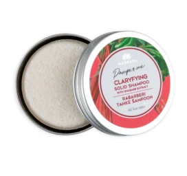 Твёрдый шампунь для укрепления волос со вкусом ревеня MAGRADA, 58 г