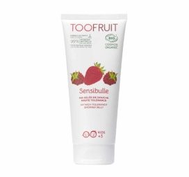 TOOFRUIT Sensibulle органический гель для душа без мыла для детей с ароматом малины и клубники, 200 мл