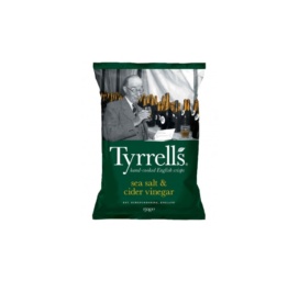 Картофельные чипсы Tyrrell’s с сидровым уксусом и морской солью 135 г