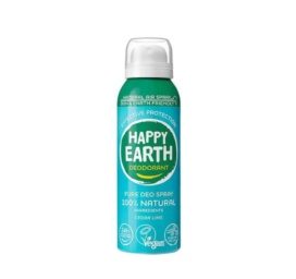 Дезодорант HAPPY EARTH без аэрозолей, 100% натуральный с ароматом кедра и лайма, 100 мл