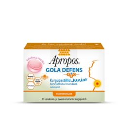 APROPOS GOLA DEFENS пастилки для горла со вкусом клубники для детей, 20 шт.