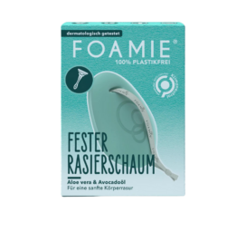 Твердое мыло для бритья FOAMIE Shave the Date с алоэ вера и маслом авокадо для женщин и мужчин 70 г