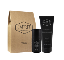 Набор средств по уходу за кожей KAEREL для мужчин: шампунь-гель для душа 2в1 и дезодорант
