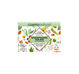 Твёрдый шампунь GRAVIER Cosmo Naturel для сухих волос с маслом жожоба и алоэ вера, 85 г