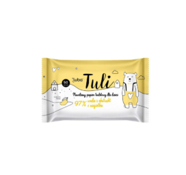 LUBA Tuli компостируемые влажные туалетные салфетки с ароматом манго и экстрактом календулы, содержащие 97% воды, 50 шт.