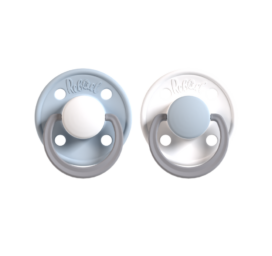 Пустышки из натурального каучука REBAEL, Холодный Белый Пони / Заснеженное Небо Пони, от 6 месяцев, 2 штуки в упаковке