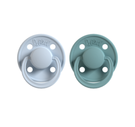 Соски из натурального каучука REBAEL Mono Tiny Sky / Powder размер 6+ месяцев, 2 штуки в упаковке