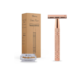 BAMBOOZY многоразовая алюминиевая бритва, РОЗОВОЕ ЗОЛОТО