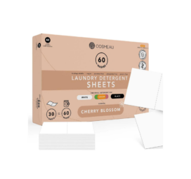 Биодеградируемые полоски для стирки одежды COSMEAU с ароматом вишнёвого цвета, 60 применений