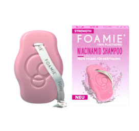 Твёрдый укрепляющий шампунь FOAMIE с ниацинамидами для ломких волос, 80 г