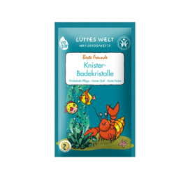 Трещащие кристаллы для ванны LÜTTES WELT с морской солью, придающие цвет, 80 г