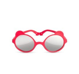 Детские солнцезащитные очки Bear Baby от KIETLA с бесшовной оправой, 100% небьющиеся, обеспечивающие защиту от UVA и UVB для детей в возрасте от 1 до 2 лет, оттенок RED ELYSEE.
