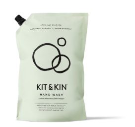 KIT и KIN жидкое мыло с ароматом лайма и алоэ вера, упаковка для дозаправки, 1000 мл