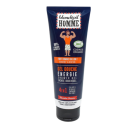 BLONDEPIL HOMME Мужской энергизирующий органический гель для душа 4в1 с женьшенем и мятой, 250 мл
