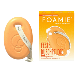 Твердое мыло для душа FOAMIE с апельсиновым маслом и витамином C Orange Sprizz, 80 г