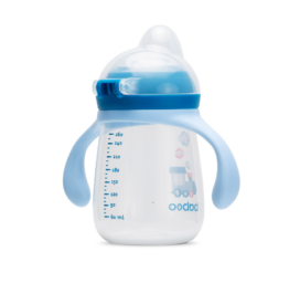 Тренировочная чашка Baboo® из силикона СИНИЙ ТУМАН, 260 мл