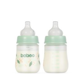 Бутылочка для кормления Baboo® Anti-colic PEACHY KEEN, 0+ месяцев, 180 мл