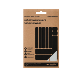 Светоотражающие тканевые наклейки Bookman для одежды или сумок, серебристые