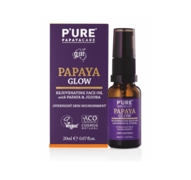 P’URE Papayacare Glow масло для лица с маслом семян папайи и жожоба, 20 мл