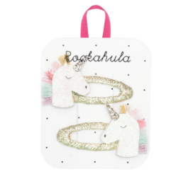 Заколки для волос ROCKAHULA Kids с радужным единорогом, 2 шт.