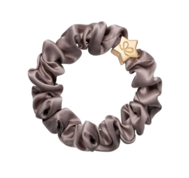 Шелковая резинка для волос/браслет BYELOISE с золотой звездой, Iced Latte