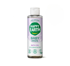 Увлажняющее масло для ванн 100% Natural от Happy Earth для младенцев и детей с маслами миндаля, жожоба и подсолнечника, 150 мл