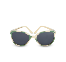 Солнцезащитные очки KIETLA Diabola с безотвёрточной и небьющейся оправой, высокой категорией защиты 3 для детей 6-9 лет, оттенок SALVIA STRIPES