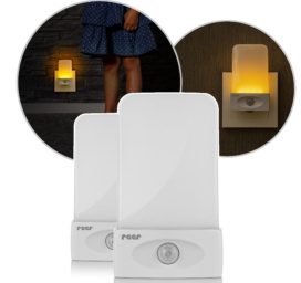 Набор ночных ламп REER NightGuide с датчиком движения и теплым светом, 2 шт.
