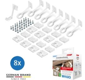 Защита для детей на двери ящиков и шкафов REER, 8 шт.