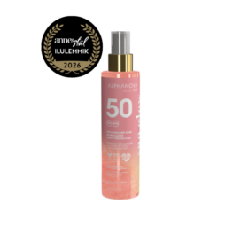 ALPHANOVA DAILY SUN SPF50 мерцающее солнцезащитное масло с маслом семян малины и ароматом моной, 125 мл