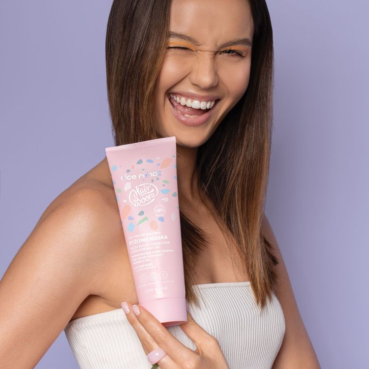 BIELENDA HairBoom Rice Rehab натуральная многофункциональная 4в1 рисовая маска для волос, 200 мл — изображение 9