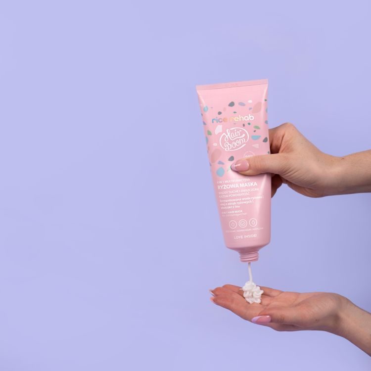 BIELENDA HairBoom Rice Rehab натуральная многофункциональная 4в1 рисовая маска для волос, 200 мл — изображение 2