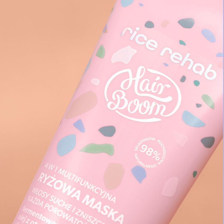 BIELENDA HairBoom Rice Rehab натуральная многофункциональная 4в1 рисовая маска для волос, 200 мл — изображение 6