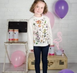 Футболка SELFIE CLOTHING раскрась сам "Фея", размер 3-4 года (122)